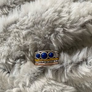 Multi metal stacked ring size 6